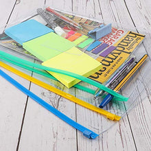 Load image into Gallery viewer, EOOUT 24pcs Plastic Envelopes Poly Zip Envelopes Files Zipper Folders, A4 Size/Letter Size, 10 Colors, for School and Office Supplies