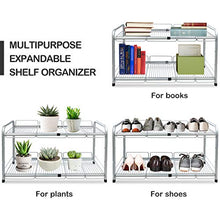 Load image into Gallery viewer, Surpahs 2 Tier Under Sink Expandable Shelf Organizer, Storage Rack (Silver)