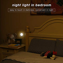 Load image into Gallery viewer, SOAIY Touch Light Battery Powered Ultra-Thin Touch Sensor LED Cabinet Lights, Bedroom, Magnet Stick-on Closet Light, LED Tap Night Lights for Kitchen, Stairs, Bar Pack of 3