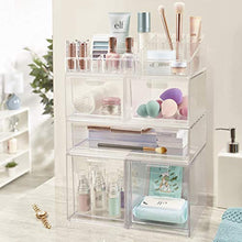 Load image into Gallery viewer, STORi Audrey Stackable Cosmetic Organizer Drawers 4-1/2" Tall | set of 2 Clear
