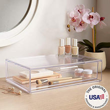 Load image into Gallery viewer, STORi Audrey Stackable Cosmetic Organizer Drawer 12" Wide | Clear