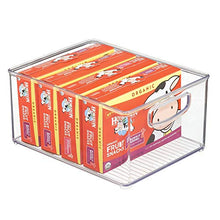 Load image into Gallery viewer, iDesign Linus Plastic Storage Bin with Handles for Kitchen, Fridge, Freezer, Pantry, and Cabinet Organization, BPA-Free, Extra Large