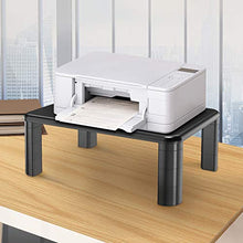 Load image into Gallery viewer, HUANUO Adjustable Monitor Stand Riser - 3 Height Adjustable Computer Monitor Stand with Phone Holder for Desk, Printer, Laptop, Computer Monitor Riser for Home & Office Use