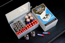 Load image into Gallery viewer, Battery Storage Box Organizer Pack of 2 Cases. Stores AAA, AA, C and D Size. Holds up to 34 Batteries per Pack. by Massca