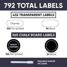 Load image into Gallery viewer, Prime Home Direct Spice Jars Set - 24 Spice Organizer with 792 labels - 4 oz Spice Containers with Shaker Lids and Airtight Metal Caps - Conversion Chart Magnet and Funnel Included
