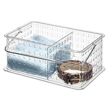 Load image into Gallery viewer, iDesign Spa BPA-Free Plastic Stacking Organizer Handle, 8.69" x 13.94" x 5.13", Divided Basket