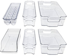 Load image into Gallery viewer, Sorbus Fridge Bins and Freezer Bins Refrigerator Organizer Stackable Food Storage Containers BPA-Free Drawer Organizers for Refrigerator Freezer and Pantry