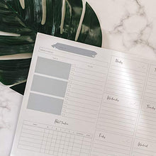 Load image into Gallery viewer, Lamare Weekly Planner Notepad - Weekly Planners Book for Productivity - Tear Off Habit Tracker and Task Agenda - Office Calendar, Daily Desk Checklist I 10x7.8'' I Great Gift Idea for Women (Pink)