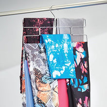 Load image into Gallery viewer, iDesign Trio Tiered Legging Hanging Organizer for Closet - Chrome