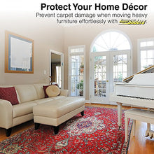 Load image into Gallery viewer, SuperSliders 4705195N Reusable Furniture Movers for Hardwood Floors – Quickly and Easily Move Any Item 3-1/2” x 6” Linen (4 Pack)