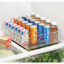 Load image into Gallery viewer, InterDesign Fridge Binz Deep Split Bin in Clear