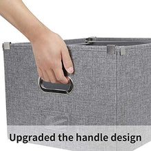 Load image into Gallery viewer, ATBAY File Storage Box Collapsible Large Capacity Office File Organizer for Letter/Legal Size Hanging File Folder Box, Gray 1Pack