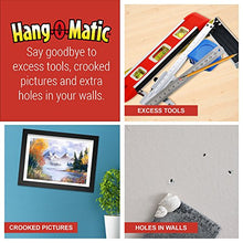 Load image into Gallery viewer, Hang-O-Matic All-in-One Picture Hanging Tool, Picture Hanger, Picture Frame Level Ruler, Perfect to Hang Pictures, Mirrors, TVs, and Shelves