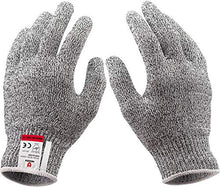 Load image into Gallery viewer, NoCry Cut Resistant Gloves - Ambidextrous, Food Grade, High Performance Level 5 Protection. Size Medium, Complimentary Ebook Included