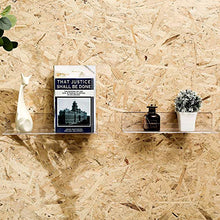 Load image into Gallery viewer, 6 PCS Acrylic Invisible Floating Bookshelf for Kids Room,15 inch Modern Picture Ledge Display Toy Storage Wall Shelf 5MM Thick U Shelves Storage Rack