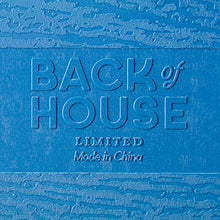 Load image into Gallery viewer, 10-Pack Handled Cafeteria Trays - 14" x 9" Rectangular Wood Grain Textured Plastic Food Serving TV Tray - Great for Restaurant Buffets, Diners, School Lunch, Cafe Commercial Kitchen - Set of 10 (Blue)