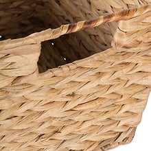 Load image into Gallery viewer, DII Natural Water Hyacinth Storage Basket with Handles, Beige