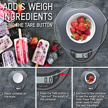 Load image into Gallery viewer, Taylor Precision Products 11lb Digital Glass Top Household Kitchen Scale, Universal, Silver
