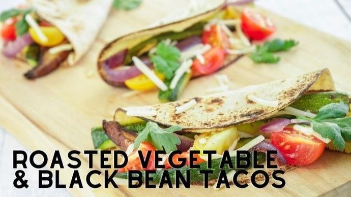 Roasted Vegetable & Black Bean Tacos Recipe