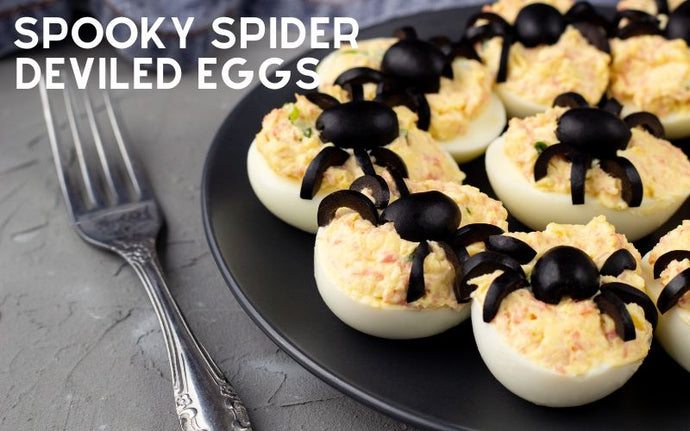 Spooky Spider Deviled Eggs Recipe