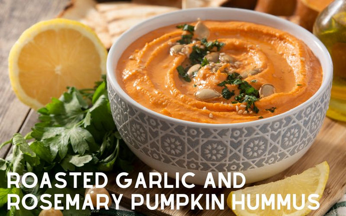 Roasted Garlic And Rosemary Pumpkin Hummus Recipe