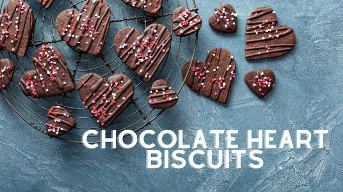 Chocolate Heart Biscuits Recipe