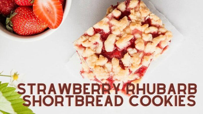 Strawberry Rhubarb Shortbread Bars Recipe