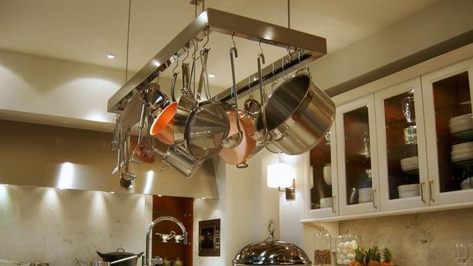 How To Make Hanging Pot Racks To Diversify Your Kitchen Space