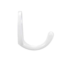 Load image into Gallery viewer, uxcell 2 Pcs Wall Mounted Hook Robe Hooks Single Coat Hanger Hanging, Zinc Alloy, White
