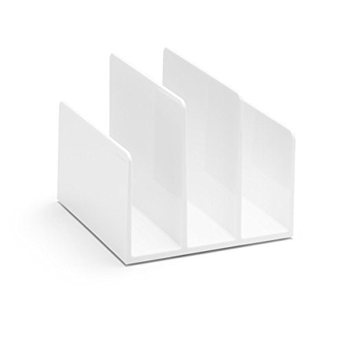 Poppin Fin File Sorter Desk Organizer 6.5 x 6.75 x 5.5 in White