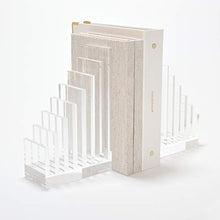 Load image into Gallery viewer, russell+hazel Acrylic Collator and Bookend, Clear, 5” x 8” x 2.5”
