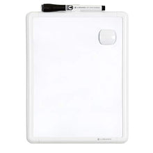 Load image into Gallery viewer, U Brands Contempo Magnetic 8.5&quot; x 11&quot; Dry Erase Board, White Frame, Magnet and Marker Included
