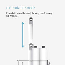 Load image into Gallery viewer, simplehuman Adjustable Shower Caddy XL, Stainless Steel and Anodized Aluminum
