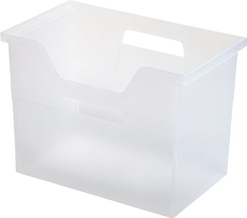 IRIS Desktop File Box, Large, Clear – kitch-science