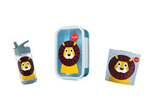 Load image into Gallery viewer, 3 Sprouts Lunch Bento Box – Leakproof 3 Compartment Lunchbox Container for Kids Bundle with Water Bottle 12oz &amp; 2 Reusable Sandwich Bag- Bento Box, Ideal for Toddlers, School or On-The-Go Meal. (LION)
