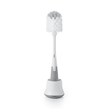 Load image into Gallery viewer, OXO Tot Bottle Brush with Nipple Cleaner and Stand, Gray

