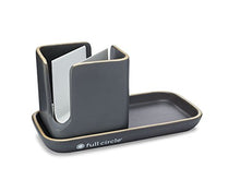 Load image into Gallery viewer, Full Circle Stash, Ceramic Sink Caddy, Gray and White, 11&quot;
