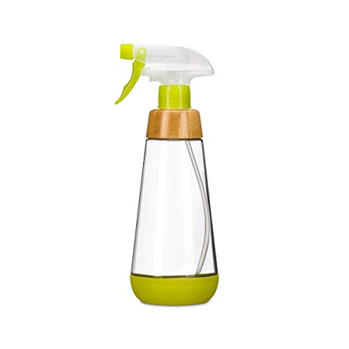 Full Circle Service 16-ounce Multi-use Refillable Glass Spray Bottle, Green