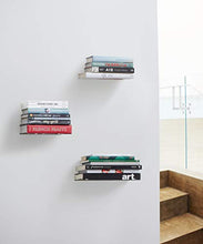 Load image into Gallery viewer, Umbra Conceal Floating Bookshelf, Large, Silver, Set of 3
