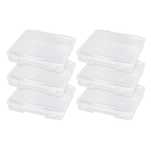 IRIS USA PJC-300 Portable Project Case, Thick, Clear, 6 Count