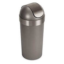 Load image into Gallery viewer, Umbra Venti Swing-Top 16.5-Gallon Kitchen Trash Large, 35-inch Tall Garbage Can for Indoor, Outdoor or Commercial Use, Pewter
