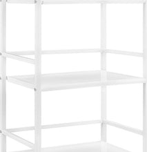 Load image into Gallery viewer, Ameriwood Home Marshall 3-Shelf Metal Rolling Utility Cart, White

