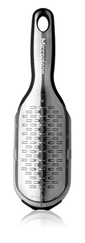 Microplane Elite Series Ribbon Grater with Measuring Cup Cover (Black)