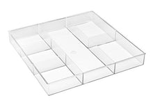 Load image into Gallery viewer, Whitmor 6-Section Clear Drawer Organizer
