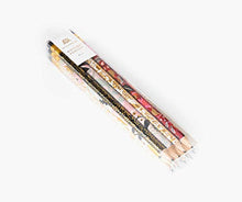 Load image into Gallery viewer, Rifle Paper Co. Modernist Assorted Writing Pencils, Set of 12 Wood and Graphite Pre-Sharpened Writing Pencils, Each Set Includes Three of Each Design with Black Erasers
