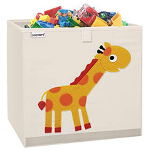 Load image into Gallery viewer, DODYMPS Foldable Animal Toy Storage Bins/Cube/Box/Chest/Organizer for Kids &amp; Nursery, 13 inch (Giraffe)
