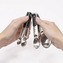Load image into Gallery viewer, OXO Good Grips 4 Piece Stainless Steel Measuring Spoons with Magnetic Snaps
