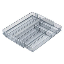 Load image into Gallery viewer, Honey-Can-Do KCH-02163 Steel Mesh 7-Compartment Expandable Utility Drawer Organizer, Silver
