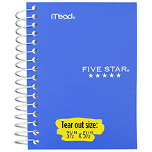 Load image into Gallery viewer, Five Star Spiral Notebook, Fat Lil&#39; Pocket Notebook, College Ruled Paper, 200 Sheets, 5-1/2&quot; x 3-1/2&quot;, Color Selected For You, 1 Count (45388)
