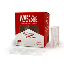 Load image into Gallery viewer, Wobble Wedges Flexible Plastic Shims, 30 Pack - Multi-Purpose Wedges for Home Improvement and Workplace - The Ideal Table Shims, Toilet Shims, and Furniture Levelers - Clear Wedges
